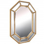 Восьмиугольное зеркало в зеркальнойраме Diamond Gold (Даймонд), Поталь античное золото, 90*120 см в интернет-магазине «Зеркала с подсветкой» фото